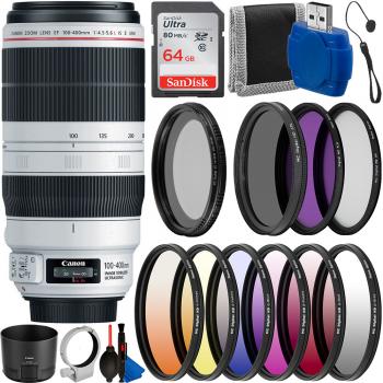 Canon EF 100-400mm f/4.5-5.6L IS II USM Lens - 9524B002 with Must Have