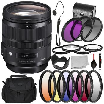 Sigma 24-70mm f/2.8 DG OS HSM Art Lens for Canon EF - 576954 with 