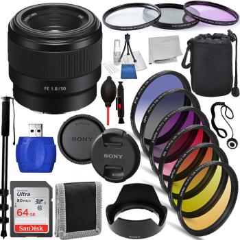 Sony FE 28mm f/2 Lens - SEL28F20 Must Have Bundle