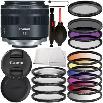 Canon RF 35mm f/1.8 IS Macro STM Lens - 2973C002 with Advanced Accesso