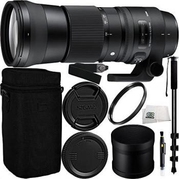 Sigma 150-600mm f/5-6.3 DG OS HSM Contemporary Lens for Canon EF Bundl