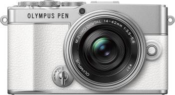Olympus PEN E-P7 Digital Camera with 14-42mm Lens (White)