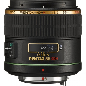 Pentax Telephoto 55mm f/1.4 DA* SDM Autofocus Lens for Digital SLR