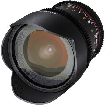 Samyang 10mm T3.1 VDSLR Lens with Canon EOS Mount