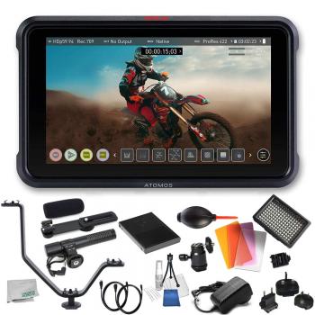 Atomos Ninja V 4Kp60 10bit HDR Daylight Viewable 1000nit Portable Monitor/Recorder Ultimate Bundle